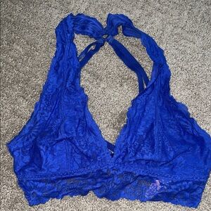 PINK Victoria's Secret Royal Blue Lace Bralette